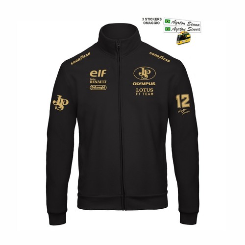 Felpa zip lotus ayrton racing - lotus,
