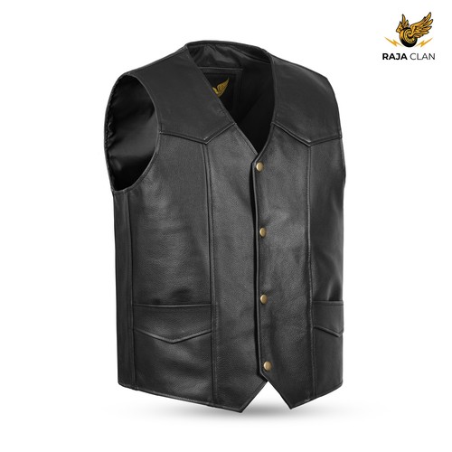 Gilet moto biker uomo classico