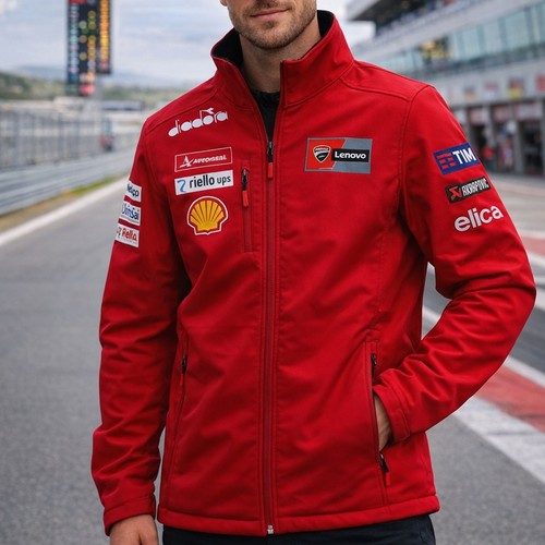 Chaqueta roja moto ducati - chaqueta,