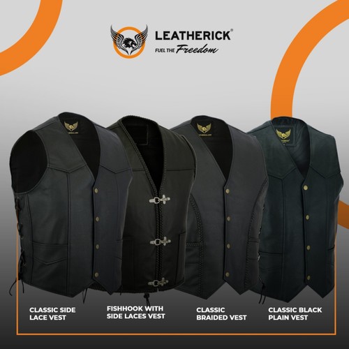 Gilet moto uomo classico - gilet, nero