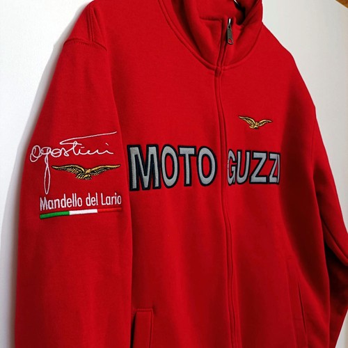 Felpa full zip rossa moto - full,