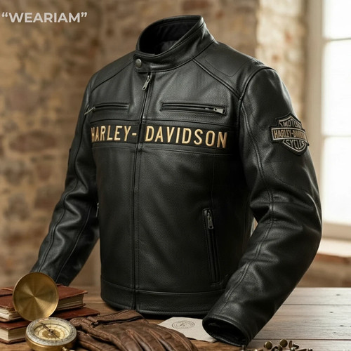 Giacca uomo pelle nera moto - hd,