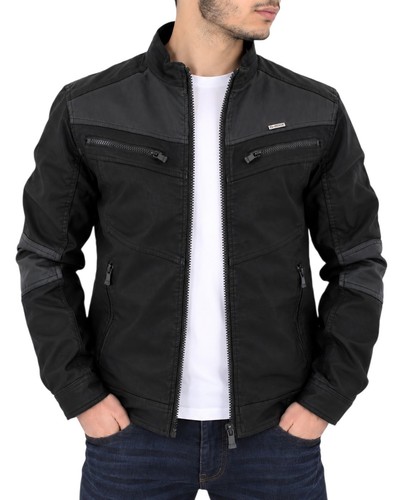 Rock giacca biker uomo - d-rock, nera