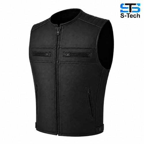 Moto gilet pelle - moto, s-tech