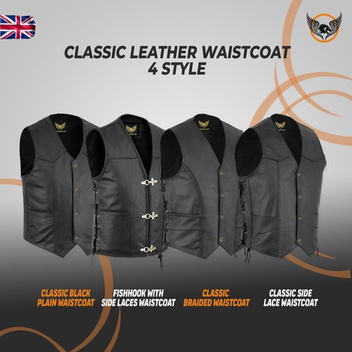 Gilet moto uomo classico - , nero