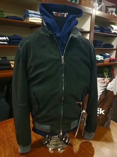 Giacca pelle nabuk the - giacca,