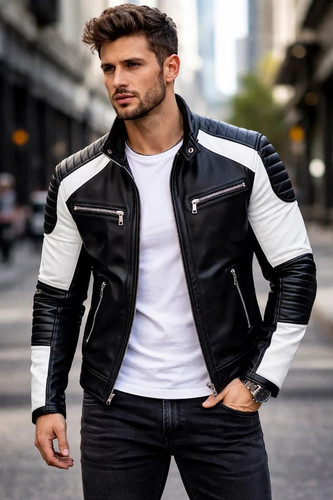 Giacca pelle uomo - giacca, da