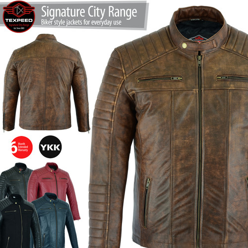 Pelle casual motociclista moda - casual,