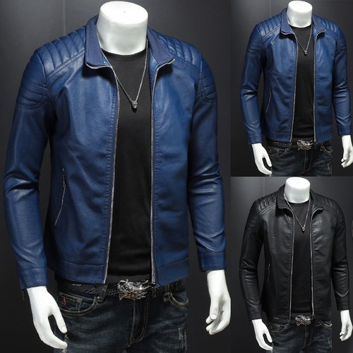 Giacca ecopelle uomo casual