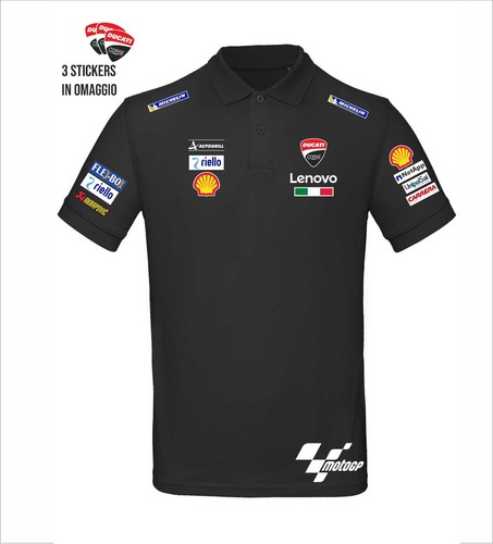 Polo manica corta ducati - manica,